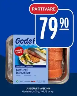 Rema 1000 LAKSEFILET M/SKINN, NOK 79.9 tilbud