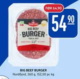 Rema 1000 BIG BEEF BURGER, NOK 54.9 tilbud