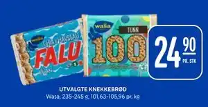 UTVALGTE KNEKKEBRØD, NOK 24.9