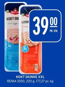 Rema 1000 KOKT SKINKE XXL, NOK 39 tilbud