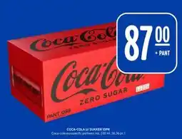 Rema 1000 COCA-COLA U/ SUKKER 10PK, NOK 87 tilbud