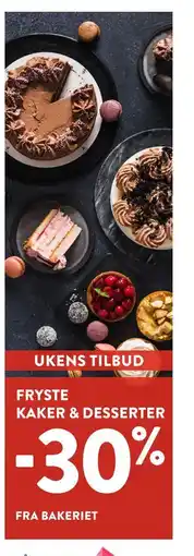 Jacobs FRYSTE KAKER & DESSERTER tilbud