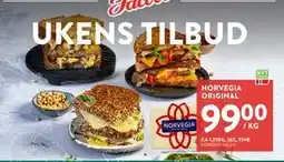 Jacobs NORVEGIA ORIGINAL, NOK 99 tilbud