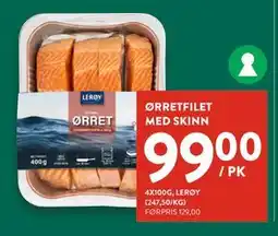 Jacobs ØRRETFILET MED SKINN, NOK 99 tilbud
