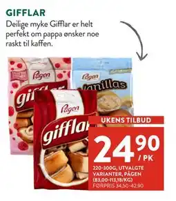 Jacobs GIFFLAR, NOK 24.9 tilbud