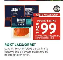 Jacobs RØKT LAKS/ØRRET, NOK 99 tilbud