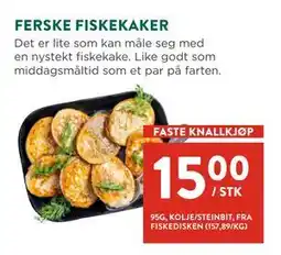 Jacobs FERSKE FISKEKAKER, NOK 15 tilbud