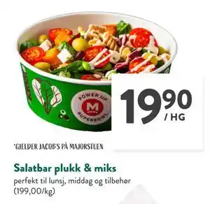 Jacobs Salatbar plukk & miks, NOK 19.9 tilbud