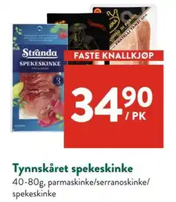Jacobs Tynnskåret spekeskinke, NOK 34.9 tilbud