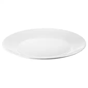 IKEA Oftast Tallerken, hvit, 25 cm tilbud