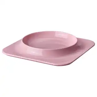 IKEA Vinterfint Tallerken, rosa, 27x27 cm tilbud