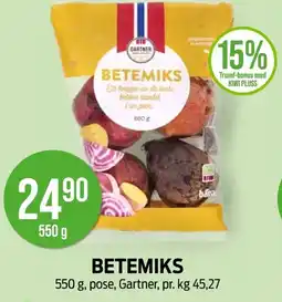 Kiwi GARTNER Betemiks tilbud