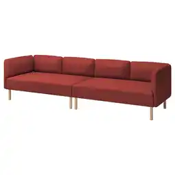 IKEA Lillehem 4-seters modulsofa, Gunnared/rødbrun tre tilbud