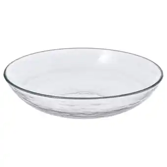 IKEA Strandkrabba Dyp tallerken, glass/transparent, 19 cm tilbud