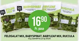 Kiwi GRØNN&FRISK Feldsalat mix, babyspinat, babyleaf mix, ruccula tilbud
