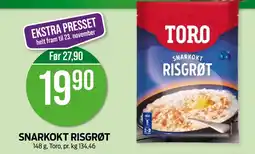Kiwi TORO Snarkokt risgrøt tilbud