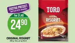 Kiwi TORO Original risgrøt tilbud