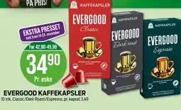 Kiwi Evergood kaffekapsler tilbud