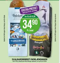 Kiwi Svalbardbrødet/norlændingen tilbud