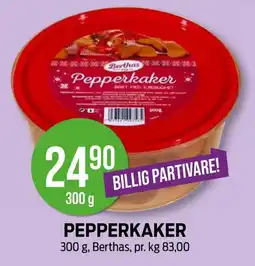 Kiwi BERTHAS Pepperkaker tilbud