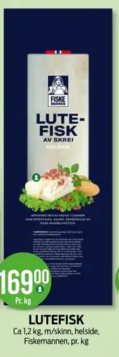 Kiwi FISKERNANNEN Lutefisk tilbud