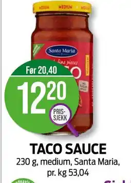 Kiwi TACO SAUCE, NOK 12.2 tilbud