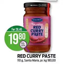Kiwi RED CURRY PASTE, NOK 19.8 tilbud