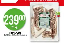 Kiwi PINNEKJØTT, NOK 239 tilbud