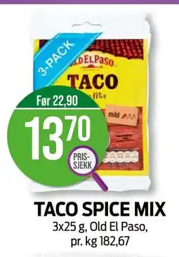 Kiwi TACO SPICE MIX, NOK 13.7 tilbud