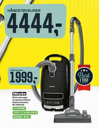 Skousen Miele støvsuger Complete C3 Black Diamond Ecoline MI-11061100 tilbud