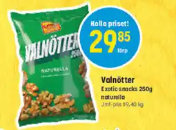 Eurocash EXOTIC SNACKS Valnötter tilbud