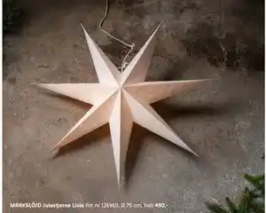 ELON MARKSLÖJD Julestjerne Livia, NOK 490 tilbud