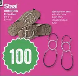 Sport Outlet BRODDER, NOK 100 tilbud