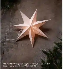 ELON STAR TRADING Julestjerne Sensy, NOK 290 tilbud