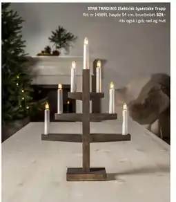 ELON STAR TRADING Elektrisk lysestake Trapp, NOK 529 tilbud