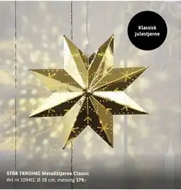 ELON STAR TRADING Metallstjerne Classic, NOK 179 tilbud