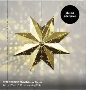 ELON STAR TRADING Metallstjerne Classic, NOK 179 tilbud