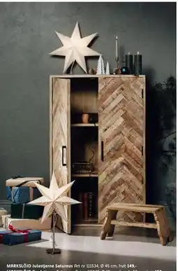 ELON MARKSLÖJD Julestjerne Saturnus, NOK 149 tilbud