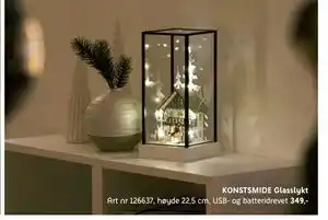 ELON KONSTSMIDE Glasslykt, NOK 349 tilbud