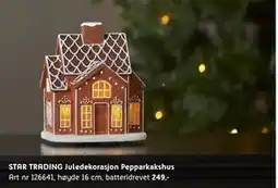 ELON STAR TRADING Juledekorasjon Pepparkakshus, NOK 249 tilbud