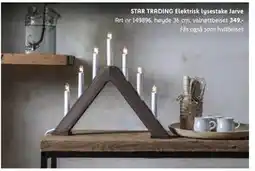ELON STAR TRADING Elektrisk lysestake Jarve, NOK 349 tilbud
