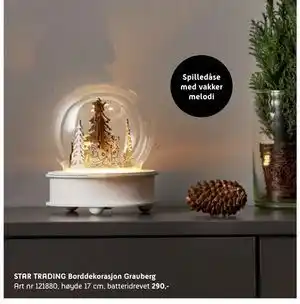 ELON STAR TRADING Borddekorasjon Grauberg, NOK 290 tilbud