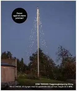ELON STAR TRADING Flaggstangbelysning Shiny, NOK 879 tilbud