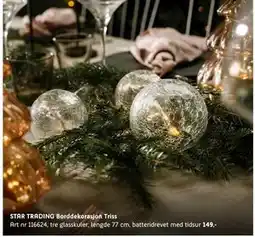 ELON STAR TRADING Borddekorasjon Triss, NOK 149 tilbud