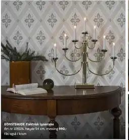 ELON KONSTSMIDE Elektrisk lysestake, NOK 990 tilbud