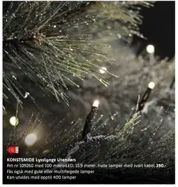 ELON KONSTSMIDE Lysslynge Utendørs, NOK 390 tilbud