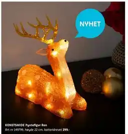 ELON KONSTSMIDE Pyntefigur Ren, NOK 299 tilbud