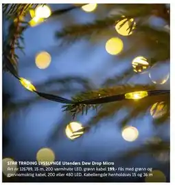 ELON STAR TRADING LYSSLYNGE Utendørs Dew Drop Micro, NOK 199 tilbud