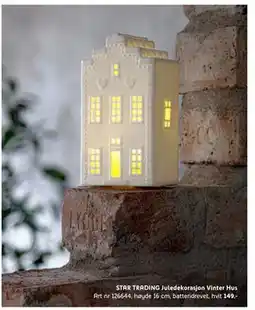 ELON STAR TRADING Juledekorasjon Vinter Hus, NOK 149 tilbud