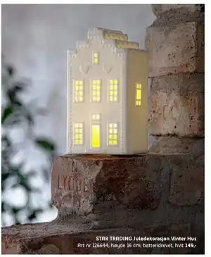 ELON STAR TRADING Juledekorasjon Vinter Hus, NOK 149 tilbud